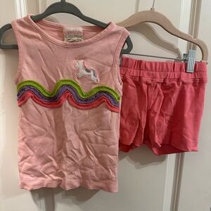 Lemon Loves Lime Pink Tank and Shorts Set
